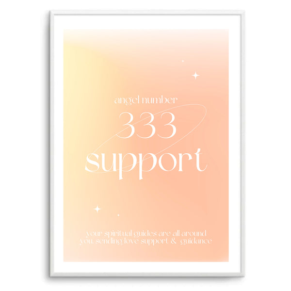 Angel Number 333 Support Aura Gradient