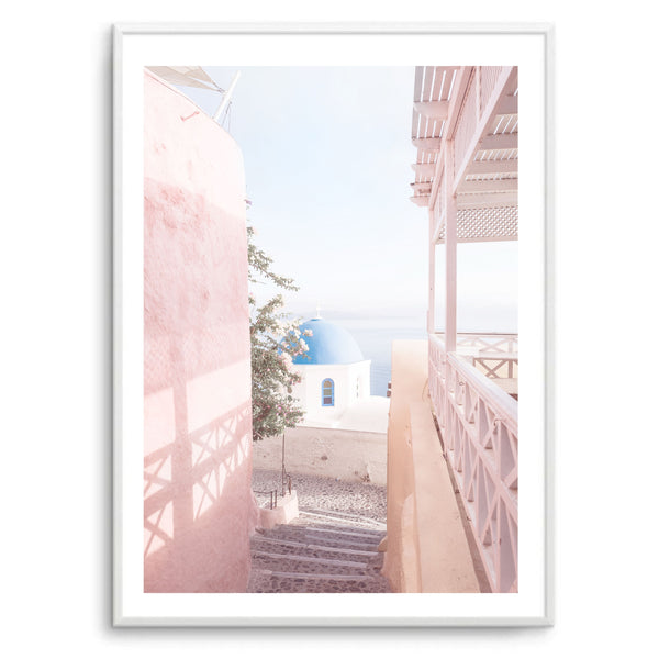 Greece Mykonos Pink II | Art Print