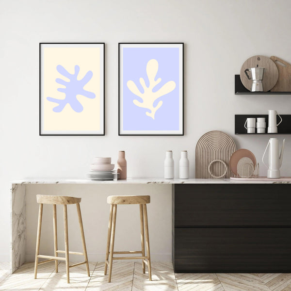 Matisse Lilac & Lemon Set of 2 | Gallery Wall