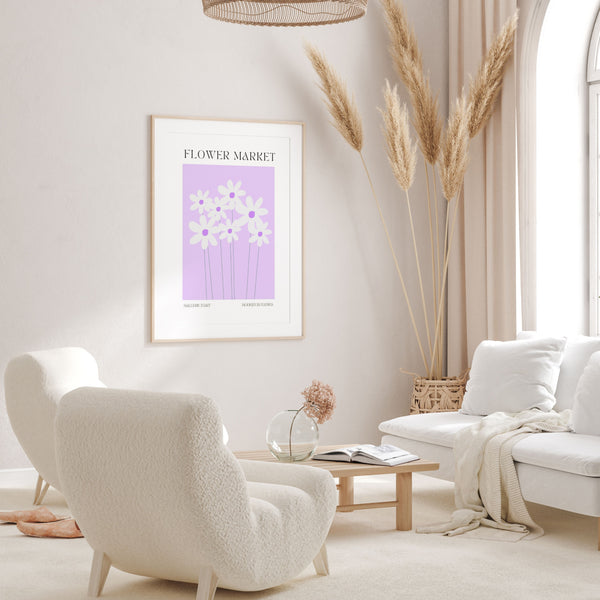 Flower Market Lilac | Art Print