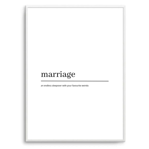 Marriage Definition (White)