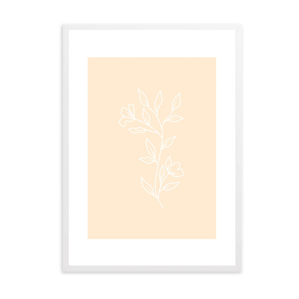 Matisse Flowers Peach | Framed Print