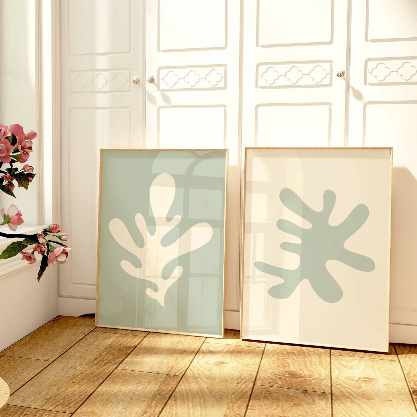 Matisse Sage & Neutral Set of 2 | Gallery Wall