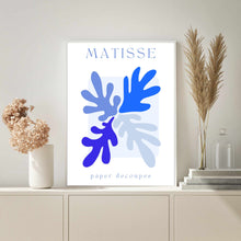 Load image into Gallery viewer, Matisse Bright Blue Set of 3 | Gallery Wall
