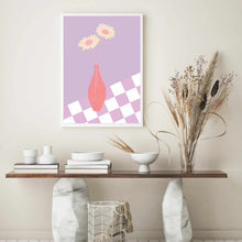 Load image into Gallery viewer, Flower Vase Checkered II | Art Print
