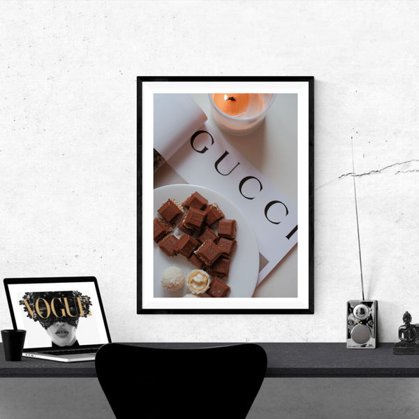 Chocolate & Candles | Framed Print