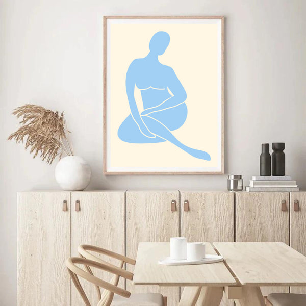 Matisse Blue & Lemon Set of 3 | Gallery Wall