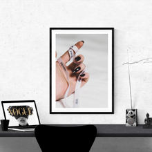 Load image into Gallery viewer, Designer Ribbon White | Framed Print
