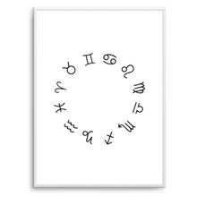 Load image into Gallery viewer, Zodiac Wheel White

