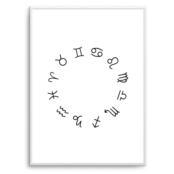 Zodiac Wheel White