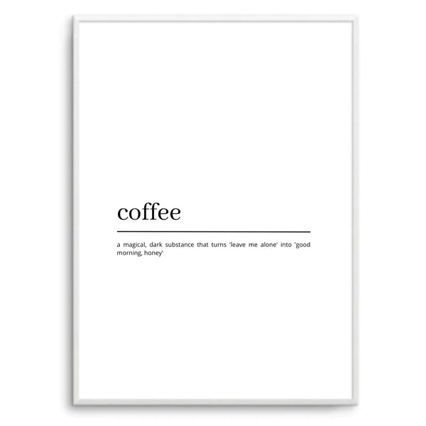 Coffee Definition (White)