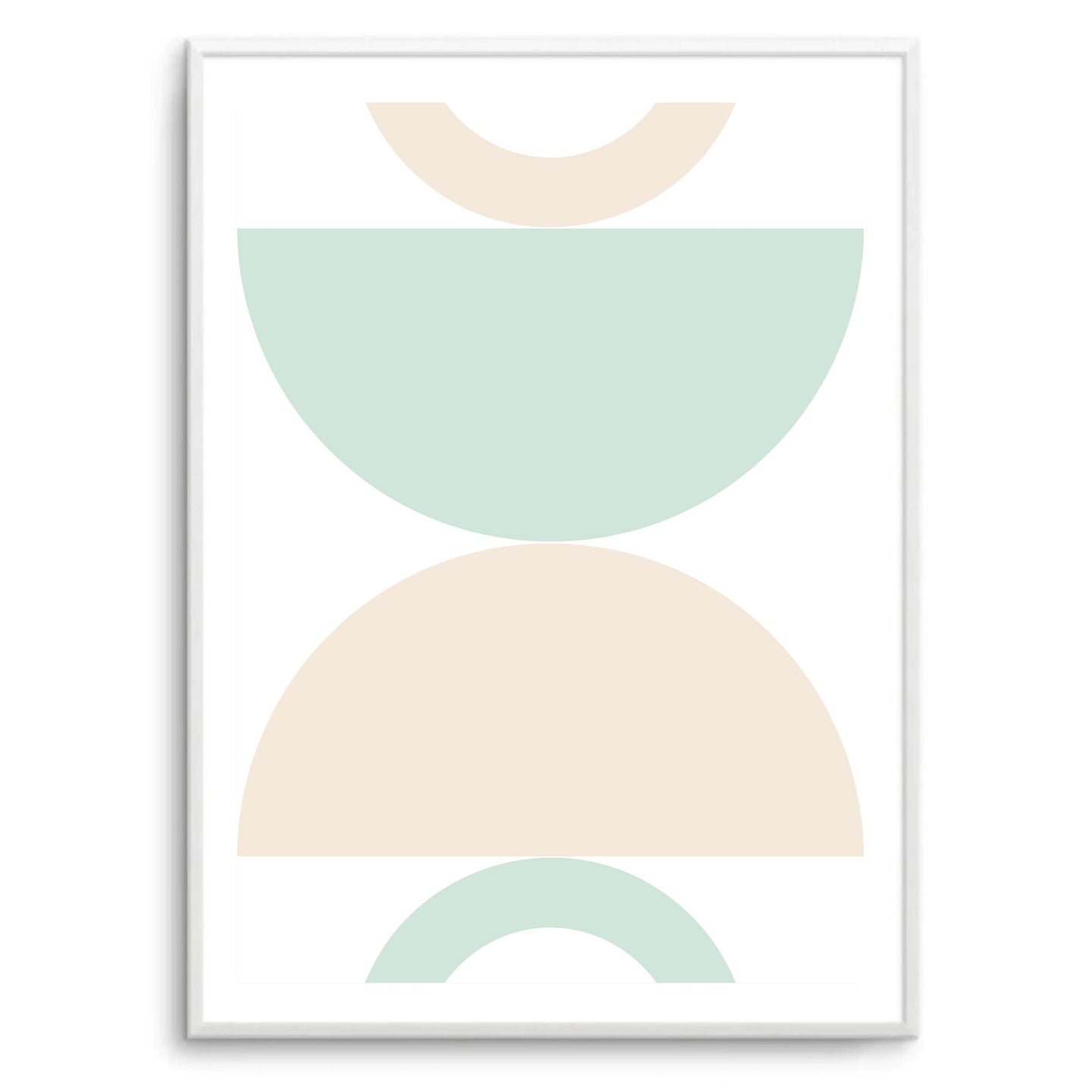 Boho Abstract Mint II | Art Print