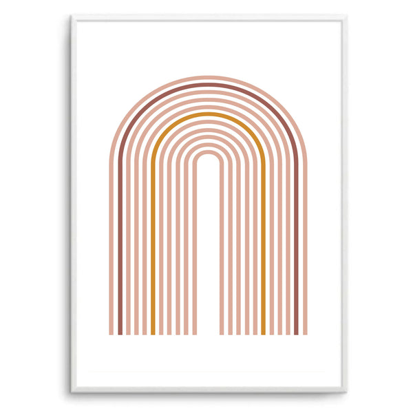 Boho Arch Burgundy | Art Print