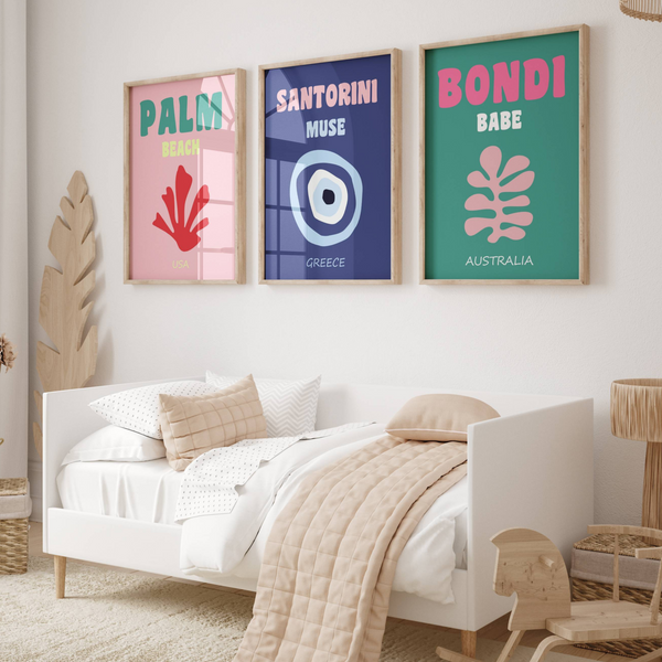 Preppy Travel Set of 3 | Gallery Wall