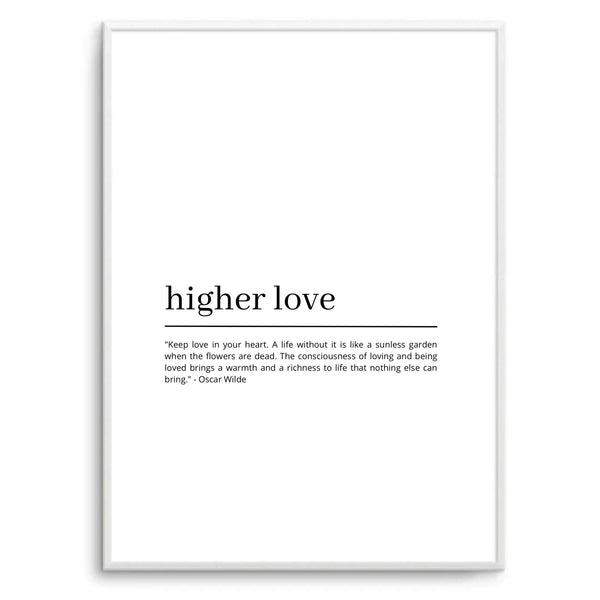 Higher Love Definition (White)