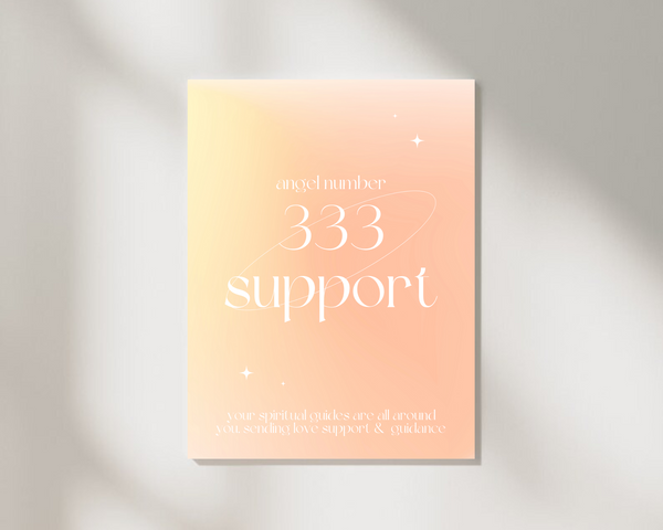 Angel Number 333 Support Aura Gradient