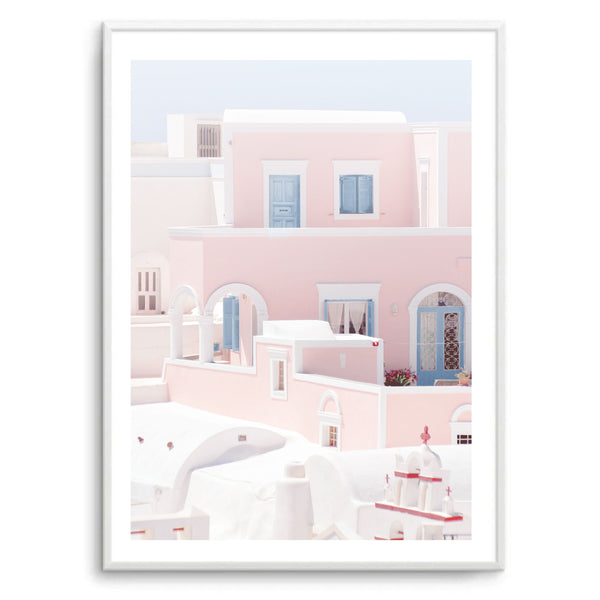 Greece Mykonos Pink I | Art Print
