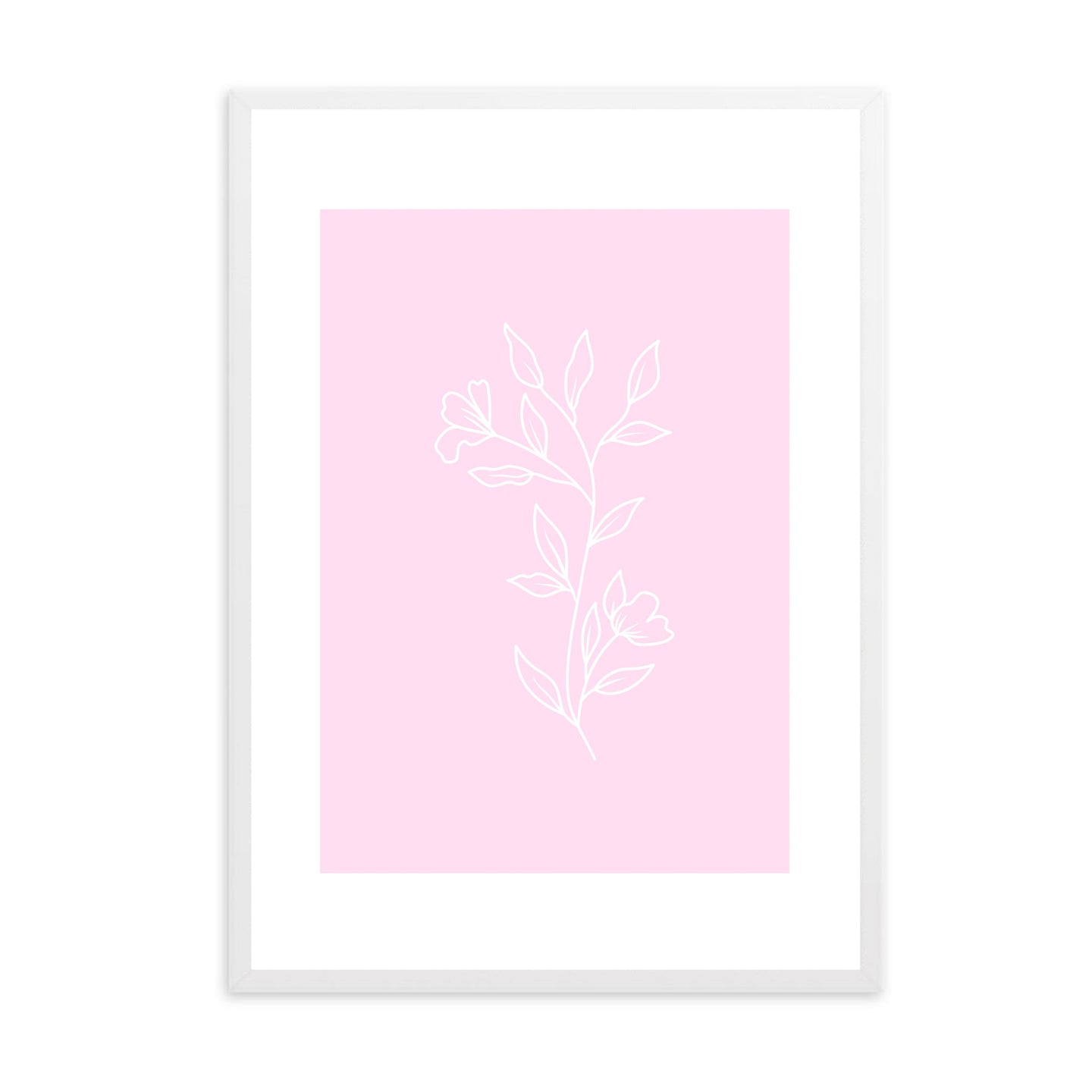 Matisse Flowers Pink | Framed Print