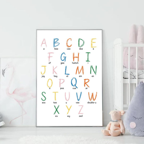 Nursery Alphabet Chart | Art Print