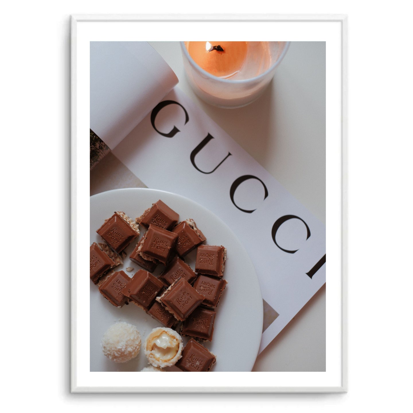 Chocolate & Candles | Art Print