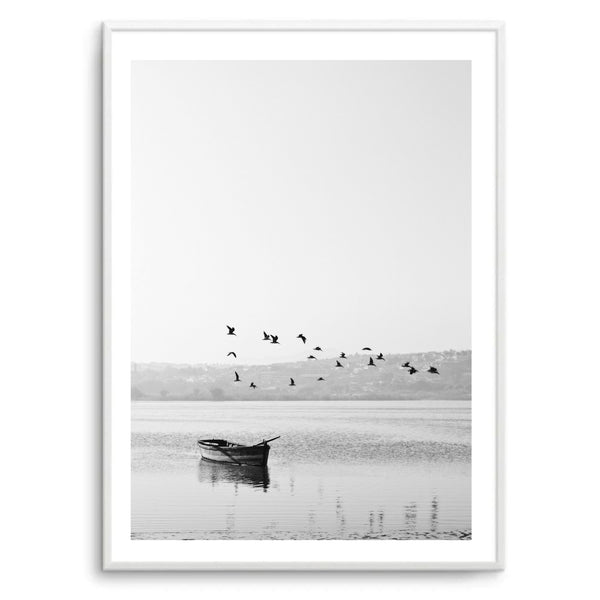 Black & White Dingy | Art Print