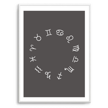 Load image into Gallery viewer, Zodiac Wheel Charcoal
