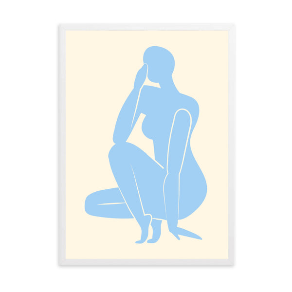 Matisse Blue & Lemon II | Framed Print