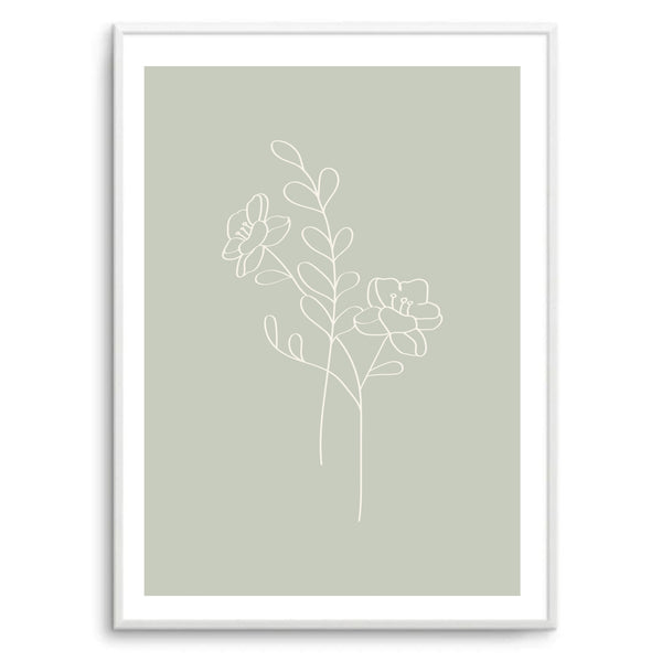 Matisse Sage Flower | Art Print