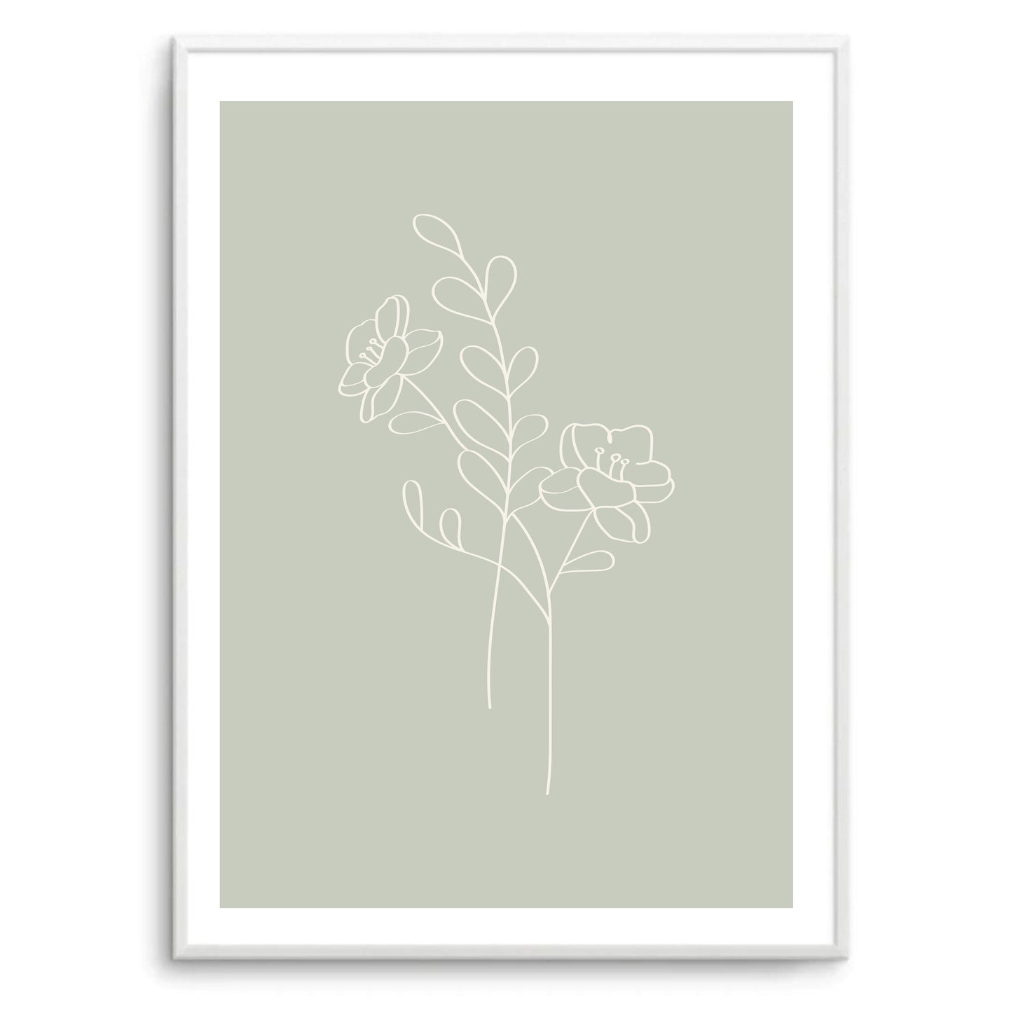 Matisse Sage Flower | Art Print