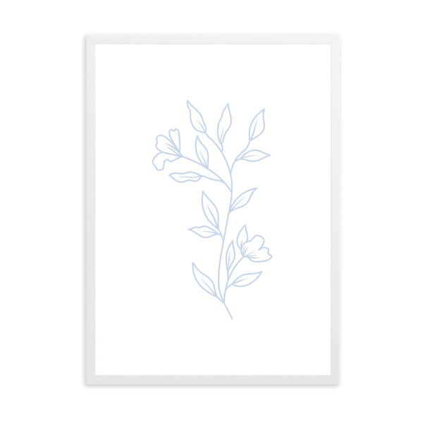 Matisse Flowers Blue & White | Framed Print