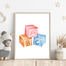 Load image into Gallery viewer, ABC Blocks | Art Print
