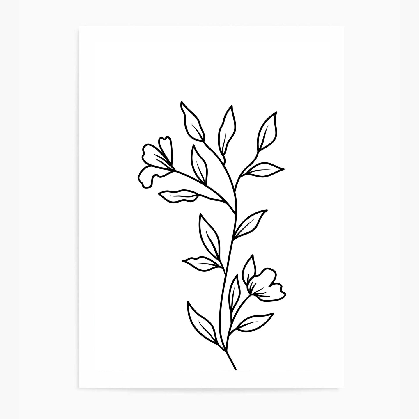 Line Art Flower I | Art Print