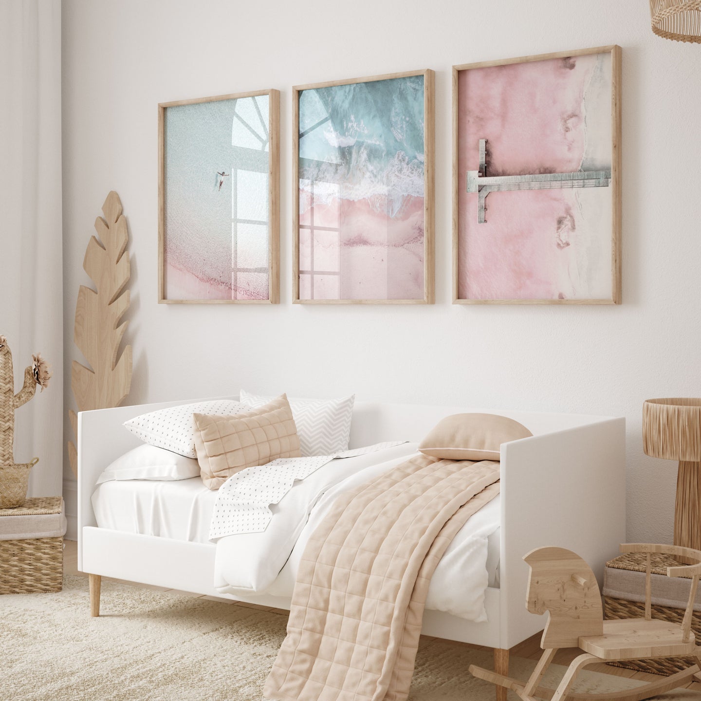 Pink Waters Set of 3 | Gallery Wall