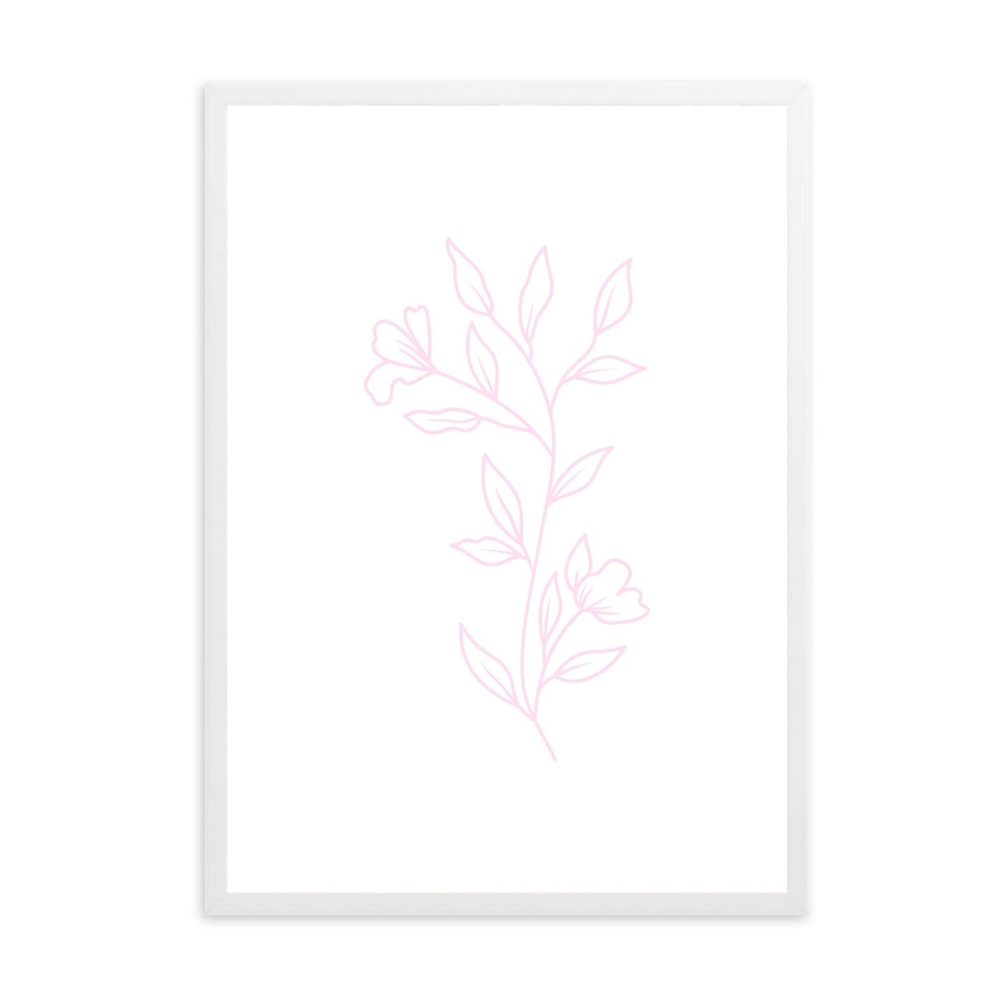 Matisse Flowers Pink & White | Framed Print