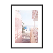 Load image into Gallery viewer, Greece Santorini Pink II | Framed Print
