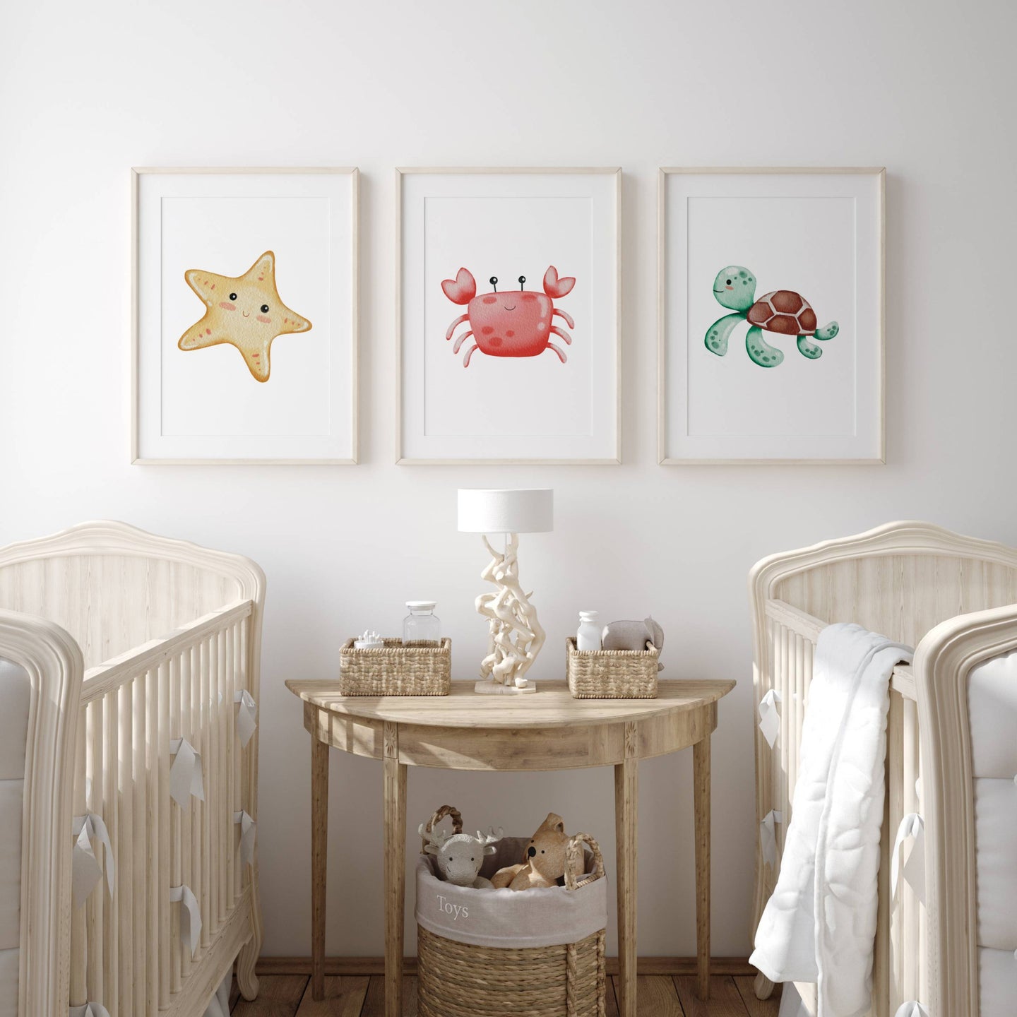 Sea Creatures I Set of 3 | Gallery Wall