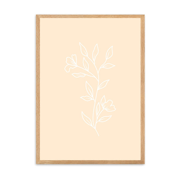 Matisse Flowers Peach | Framed Print