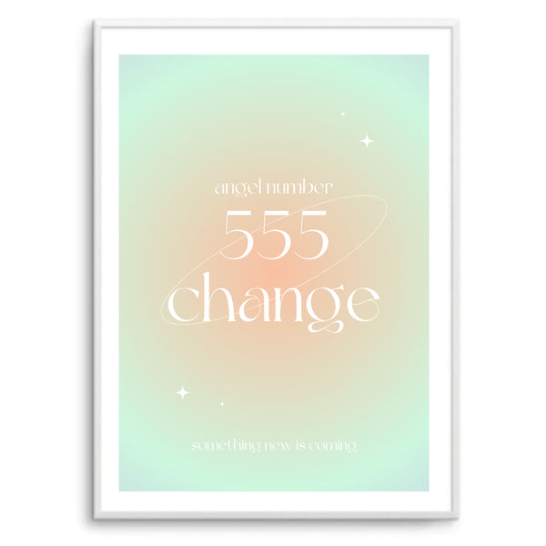 Angel Number 555 Change Aura Gradient