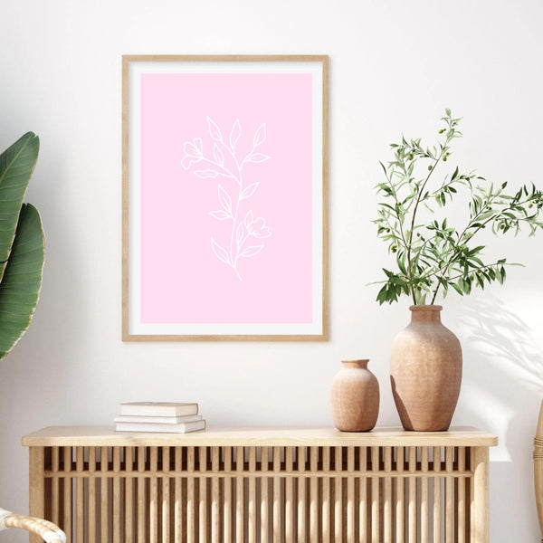 Matisse Home Pink & White | Art Print
