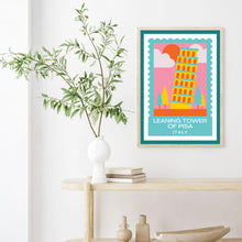 Load image into Gallery viewer, Leaning Tower of Pisa Italy Travel Poster | Art Print
