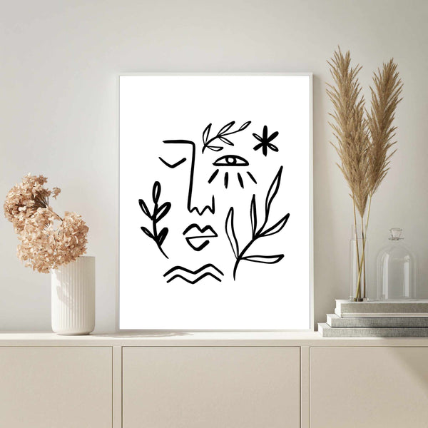 Picasso Matisse Black & White I | Art Print