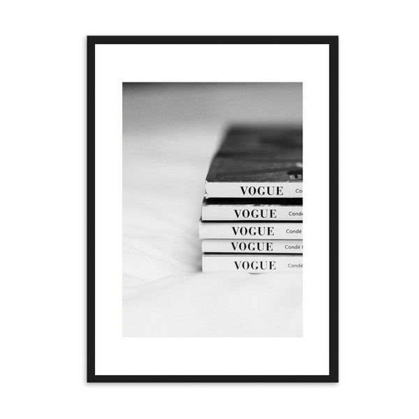 Black & White Books | Framed Print