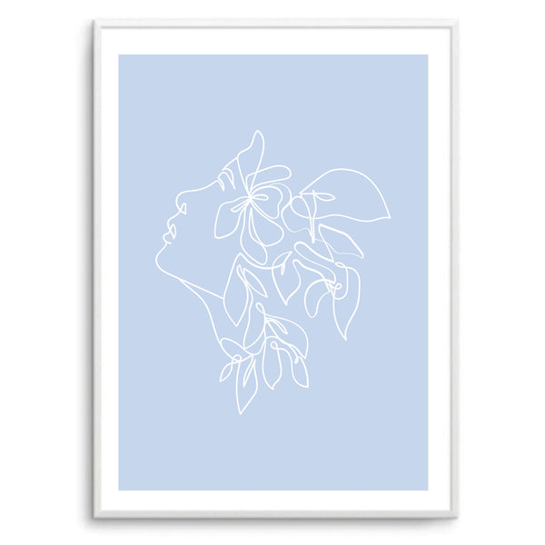 Matisse Flower Head Blue | Art Print