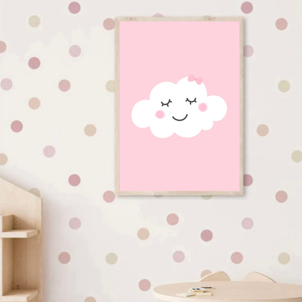 Pink & White Cloud | Art Print