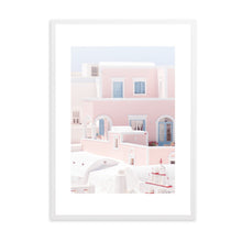 Load image into Gallery viewer, Greece Santorini Pink I | Framed Print
