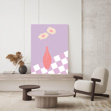 Load image into Gallery viewer, Flower Vase Checkered II | Art Print
