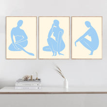 Load image into Gallery viewer, Matisse Blue &amp; Lemon Set of 3 | Gallery Wall
