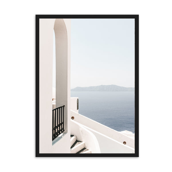 Greece Santorini White I | Framed Print