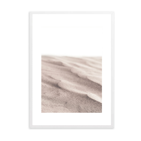 Neutral Aesthetic Sand Dune | Framed Print