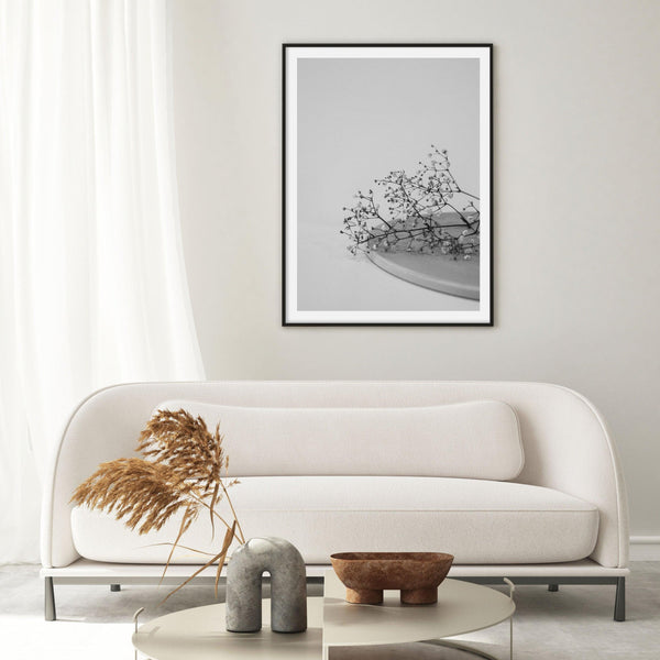 Baby’s Breathe Black & White | Art Print